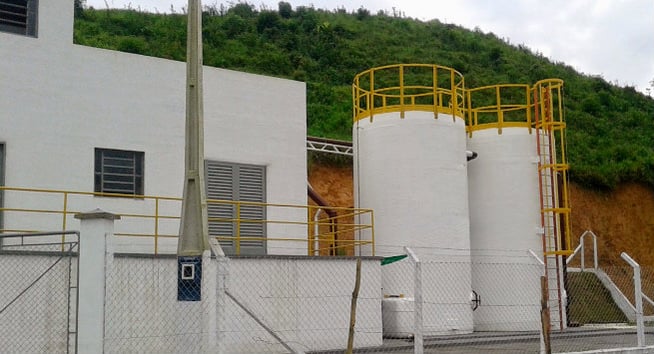 estação de tratamento de efluentes